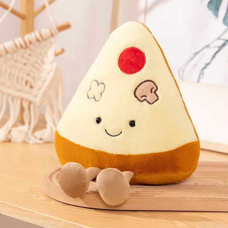 Cute Cartoon Egg & Toast Plush Toy – Breakfast Expression Stuffed Doll Pillow | Soft Baby Comfort Toy & Christmas Gift