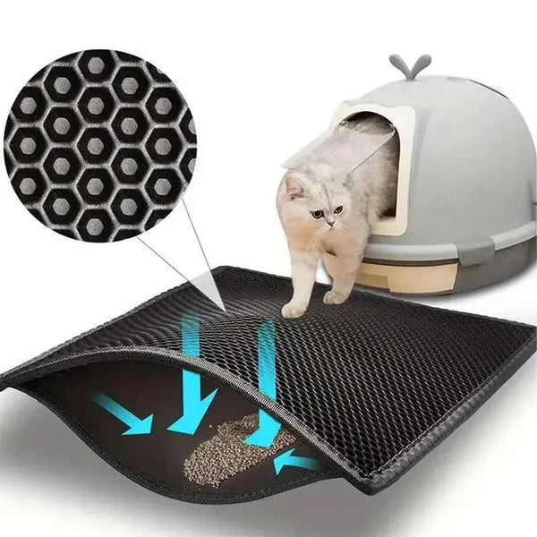 Cat Litter Mat – Waterproof Double Layer For Clean Floors