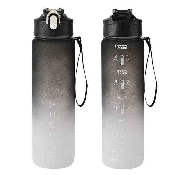 1PCS 800ML Large Capacity Sports Water Bottle – Leak-Proof, Portable Plastic Cup for Gym, Outdoor, Travel & Fitness
