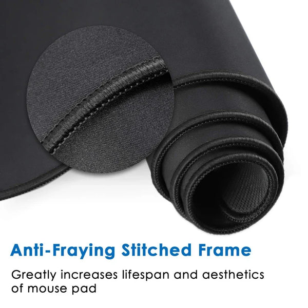 Gaming Large Mousepad – Anti-Slip Rubber Desk Mat with Stitched Edge, Extra-Large Mousepad