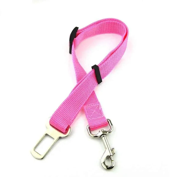 Pet Car Seat Belt Harness – Adjustable Safety Clip for Dogs & Cats