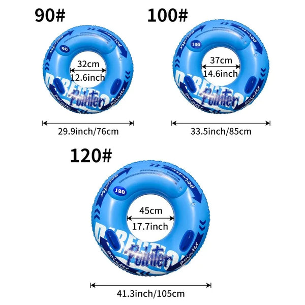 Double Airbag Swimming Rings Thickened Anti-rollovers for Adults Children, Floating Equipment, Beach Toys, Inflatable Life Buoys