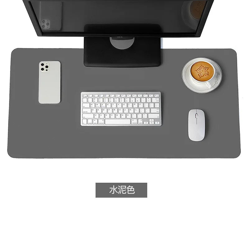 White Mouse Pad – Large Portable Waterproof Non-Slip PU Suede Gaming & Office Desk Mat for Keyboard and Mouse