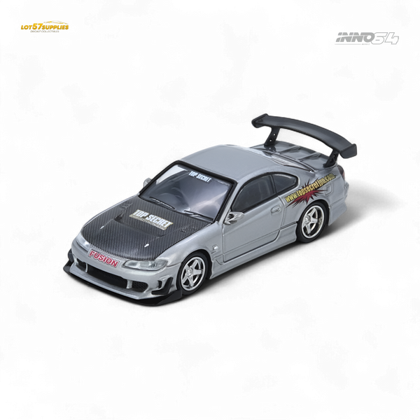 (Pre-Order) INNO64 TOP SECRET SILVIA - S15 Silver 1:64