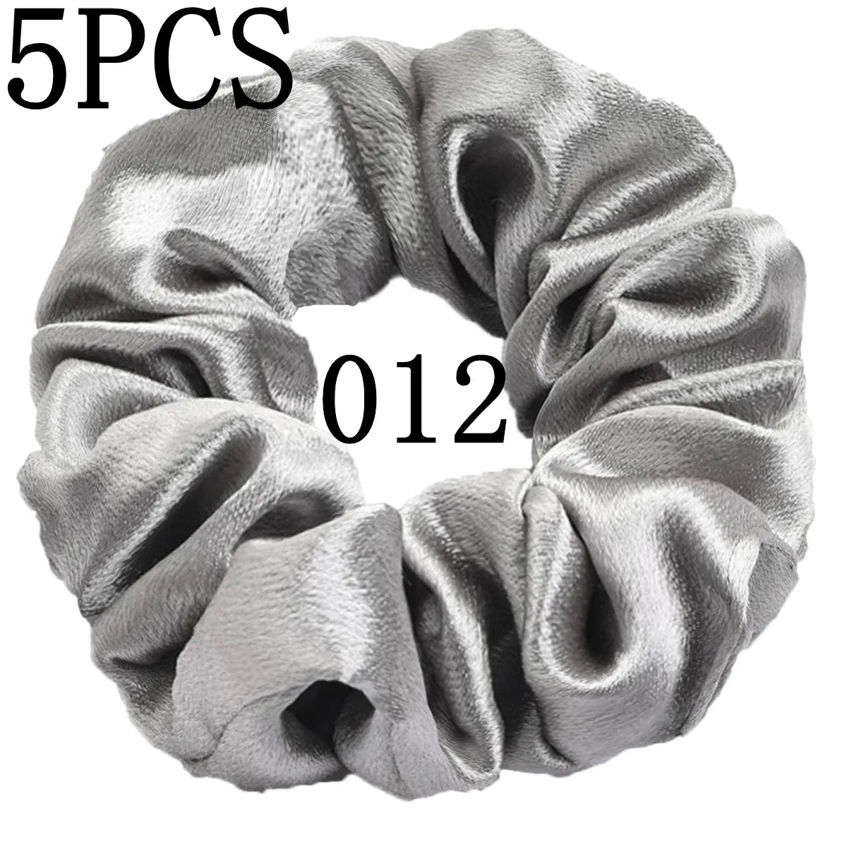 10/5 Pcs Satin Hair Scrunchies Set for Women & Girls – Soft Silk Elastic Hair Bands | Elegant Solid Color Ponytail Holders & Headwear Accessories
