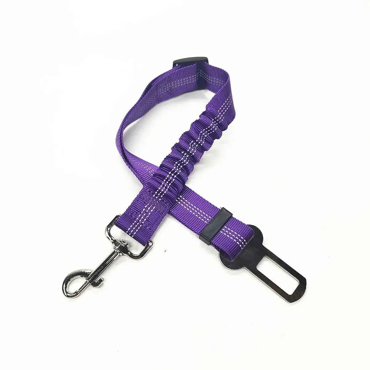 Pet Car Seat Belt Harness – Adjustable Safety Clip for Dogs & Cats