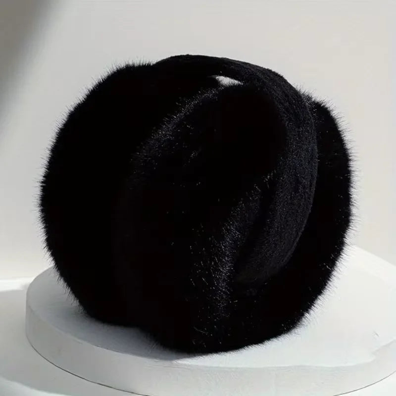 Solid Soft Plush Winter Earmuffs – Unisex Warm Ear Covers for Outdoor Use | Fashion Fleece Earflap Protection for Men & Women