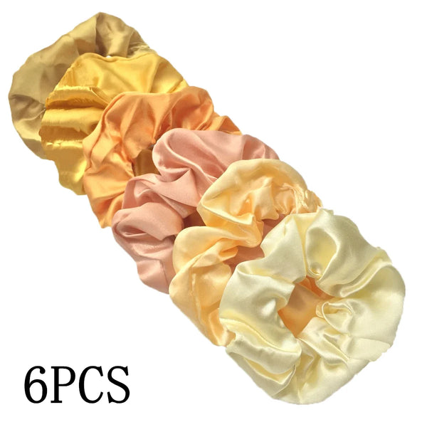 Satin Scrunchies Set for Women & Girls – 25/10/6 Pcs Elastic Hair Bands | Soft Silk Ponytail Holders & Fashion Hair Accessories