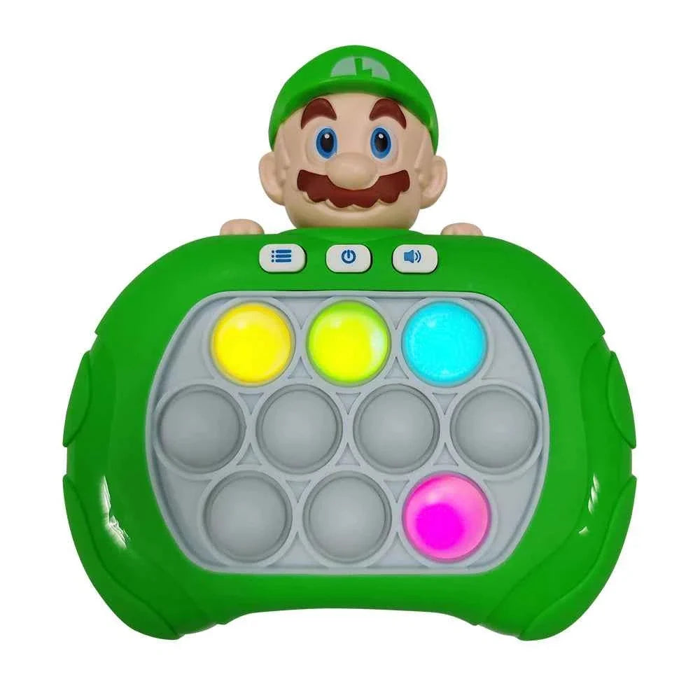2024 New Quick Push Game Pop Up Fidget Bubble Electronic Pop it Pro Game Light AntiStress Toys For Adult Kids Gift 2024