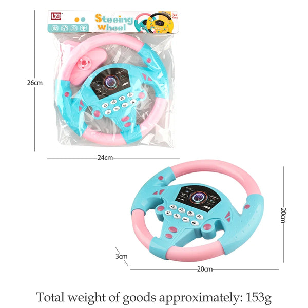 Simulation Steering Wheel Toys Education Music Simulation Car Driving Rotation Vocal Toy Gifts for boys and girls