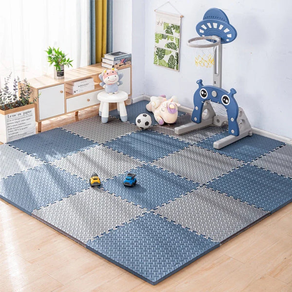 Puzzle Foam Play Mat for Children – Interlocking Tiles Baby Carpet, Kids’ Floor Padding for Home & Workout