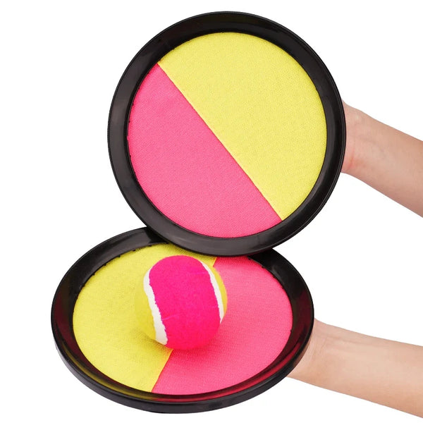 1Set Kids Sucker Sticky Ball Toy Outdoor Sports Catch Ball Game Set Throw And Catch Parent-Child Interactive Outdoor Toys