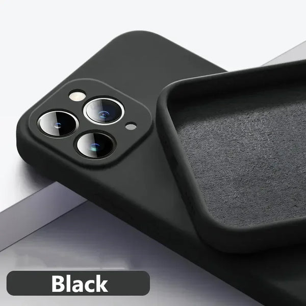 Solid Silicone Phone Case For IPhone 16 & 17