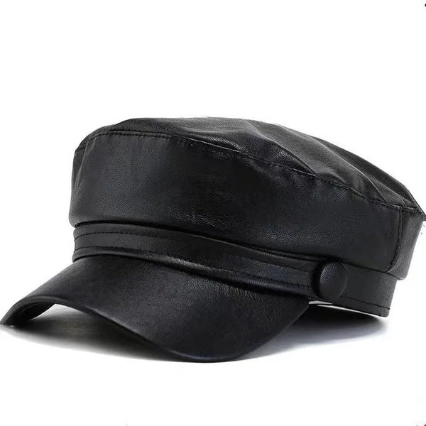 Women’s Black Octagonal Newsboy Hat – British Retro Duckbill Cap for Autumn & Winter | Casual Vintage Beret Style Fashion Hat
