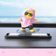 Car Automatic Sliding Skateboard Bear Alloy Cute Cartoon Scooter Center Console Ornaments Creative Car Decoration Accessories