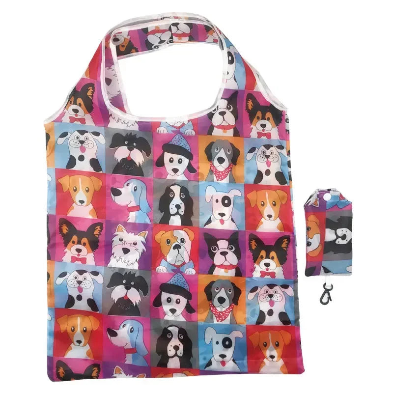 Reusable Foldable Shopping Bag – Eco-Friendly Nylon Grocery Tote | Lightweight, Durable & Washable Travel Bag