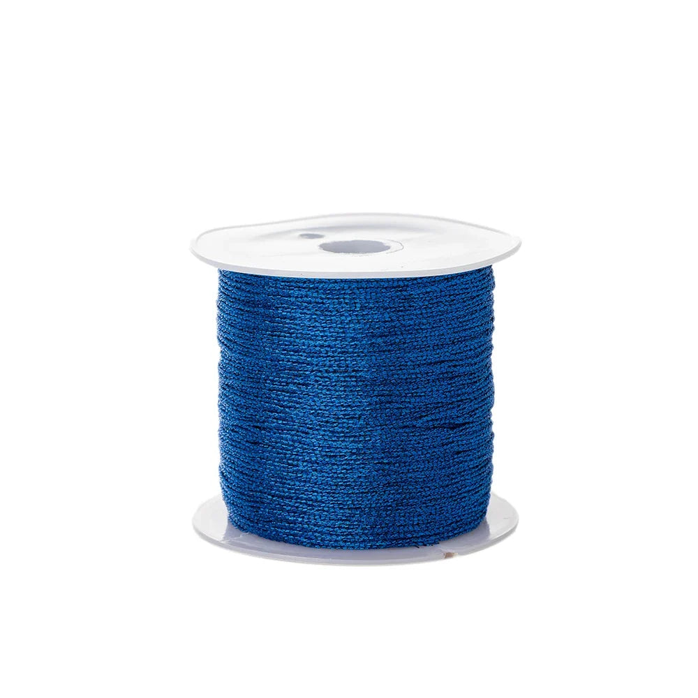 Metallic Beading Thread Cord – Rose Gold & Silver for DIY Jewelry