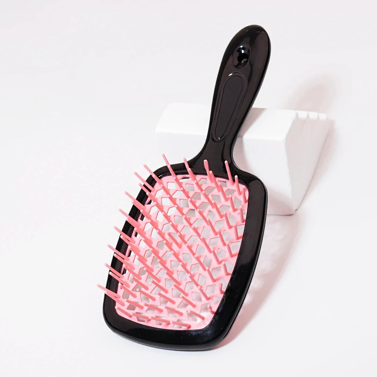 Tangled hair combed hair massage hairbrush hollowed out curly brush salon hairdresser hairdresser Special for real hair wigs