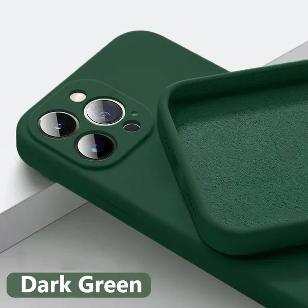Solid Silicone Phone Case For IPhone 16 & 17