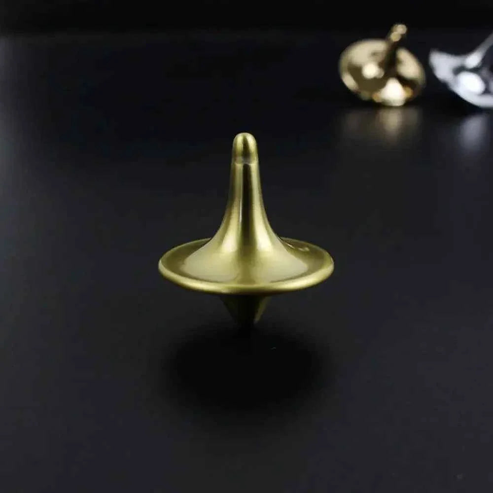 Metal Gyro Great Accurate Silver Spinning Top Hot Movie Totem Print Spinning Top apda7a08