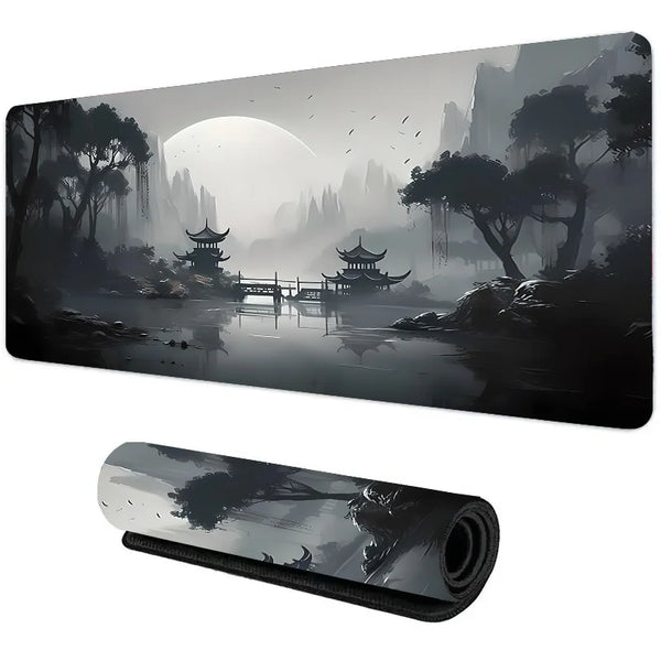 Night Moonlight Large Mouse Pad – Non-Slip Gaming & Office Desk Mat for Laptop, PC, and Esports Players