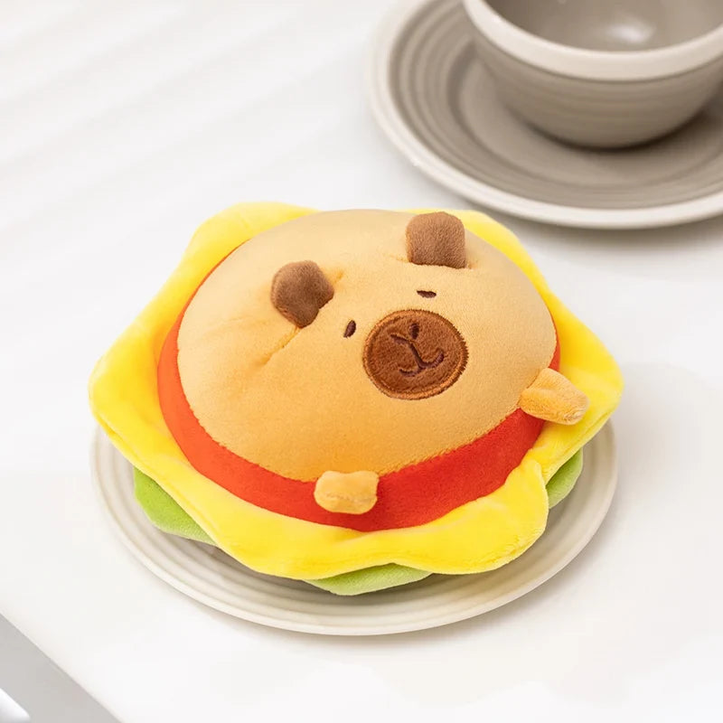 Cute Cartoon Egg & Toast Plush Toy – Breakfast Expression Stuffed Doll Pillow | Soft Baby Comfort Toy & Christmas Gift