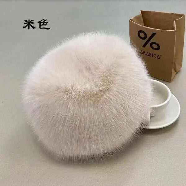 Faux Fur Headband Women Winter Hats Warm Fur Faux Bomber Fluffy Russian Caps Earmuff Girl Outdoor Ski Snow Earwarmer Beanies