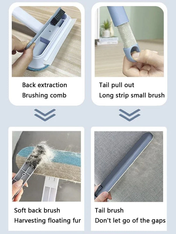 Long Handle Pet Hair Remover Brush for Effortless Cleaning