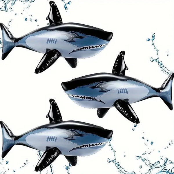 1-3pcs Inflatable Shark Toy Beach Pool Party Swimming Game Toy Water Sports Inflatable Toys Gift