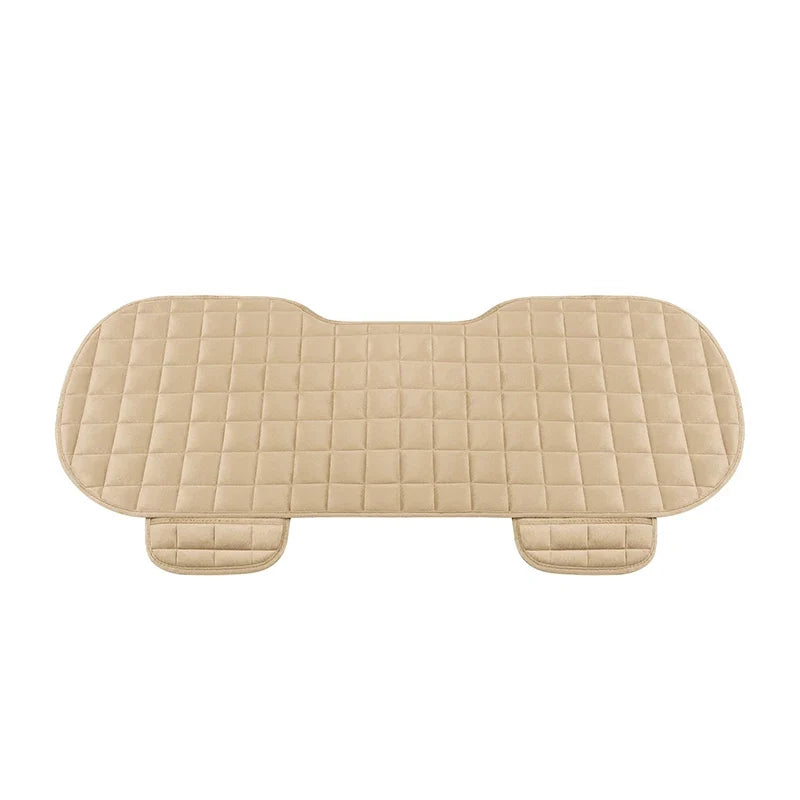 Car Seat Cover Front Rear Flocking Cloth Cushion Non Slide Winter Auto Protector Mat Pad Keep Warm Universal Fit Truck Suv Van