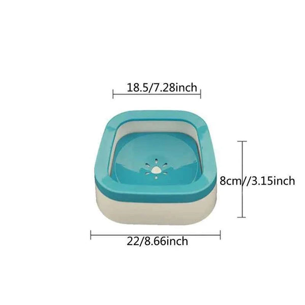 Anti-Splash Dog Water Bowl 1L – Large Non Spill Water Bowl for Dogs