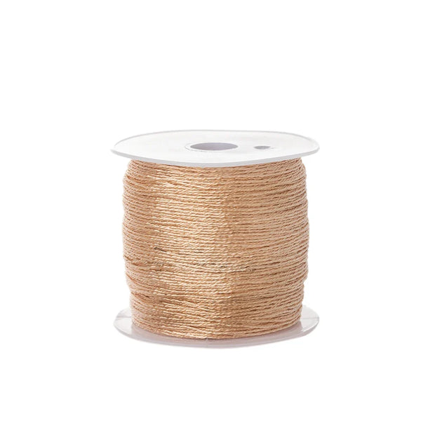 Metallic Beading Thread Cord – Rose Gold & Silver for DIY Jewelry
