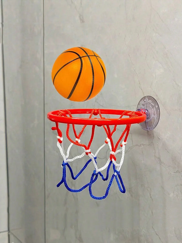 Small Basketball Set Coordinated Wrist Solid Rubber Elastic Ball Children's Exercise Shooting Table Game Toy