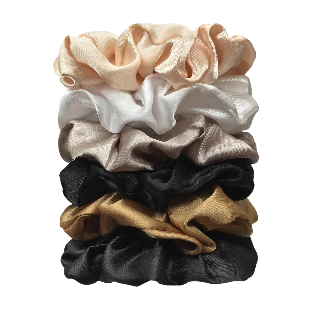 Satin Scrunchies Set for Women & Girls – 25/10/6 Pcs Elastic Hair Bands | Soft Silk Ponytail Holders & Fashion Hair Accessories
