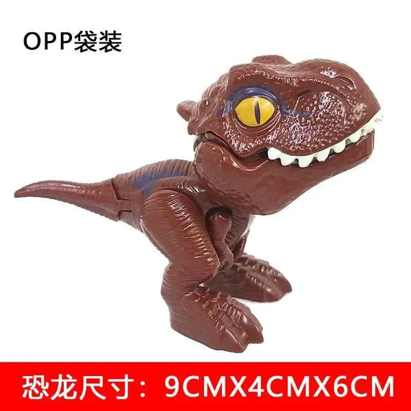 Jurassic Finger Dinosaur  Tyrannosaurus Model Toys for Kids Finger Biting Dinosaurs Movable Joints Dinosaur Toy for Boy Gift
