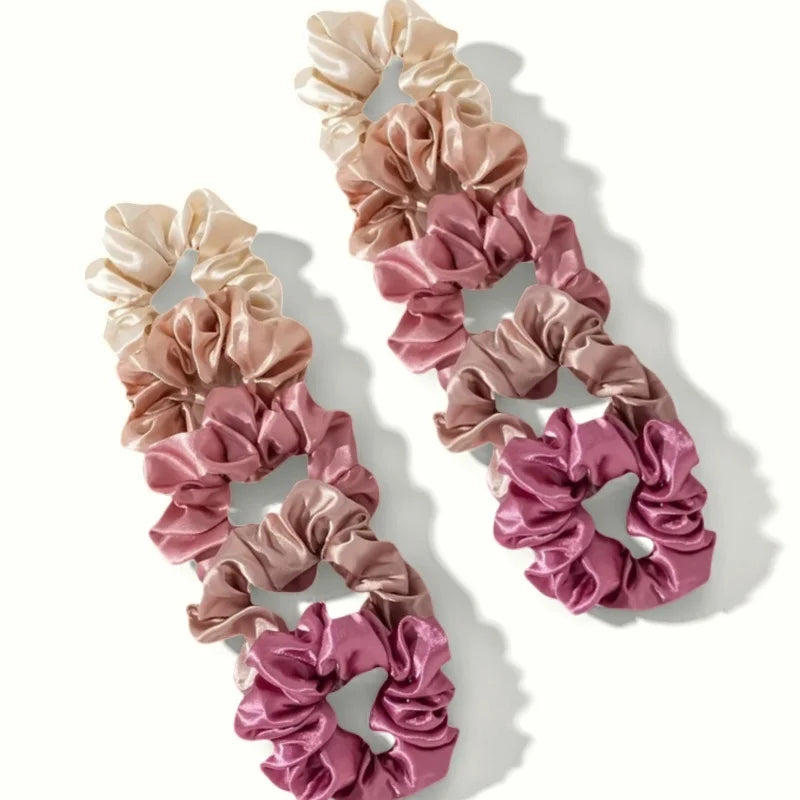 Satin Scrunchies Set for Women & Girls – 25/10/6 Pcs Elastic Hair Bands | Soft Silk Ponytail Holders & Fashion Hair Accessories