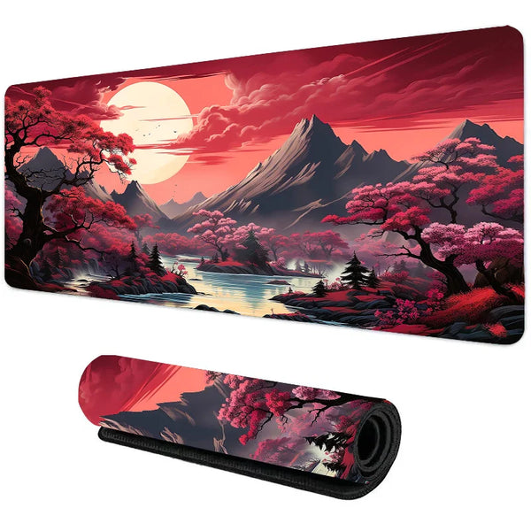 Night Moonlight Large Mouse Pad – Non-Slip Gaming & Office Desk Mat for Laptop, PC, and Esports Players