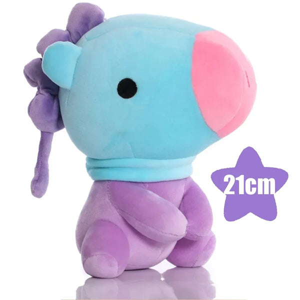 B-T-21 Plush Toy Set – Cute Cartoon Animal Keychain & Backpack Pendant, Soft Stress Relief Toy & Friend Gift