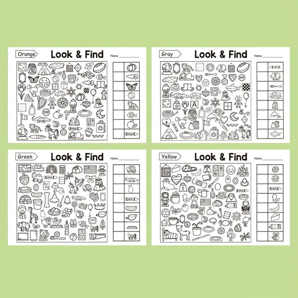 Kids’ Hidden Object Coloring Book – 100+ Search & Coloring Activities
