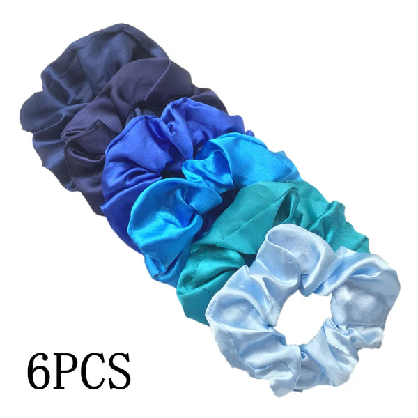 Satin Scrunchies Set for Women & Girls – 25/10/6 Pcs Elastic Hair Bands | Soft Silk Ponytail Holders & Fashion Hair Accessories