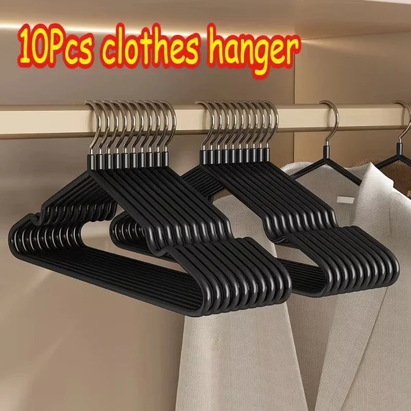 10PCS Metal Traceless Non-Slip Clothes Hangers – Strong Space Saver Rack