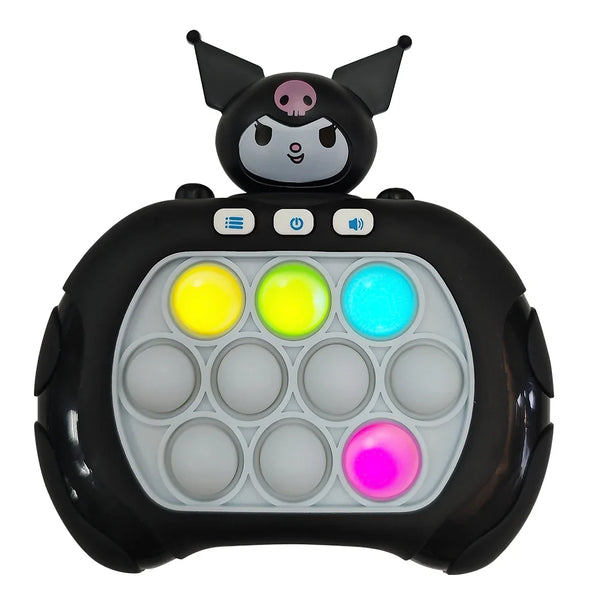 2024 New Quick Push Game Pop Up Fidget Bubble Electronic Pop it Pro Game Light AntiStress Toys For Adult Kids Gift 2024