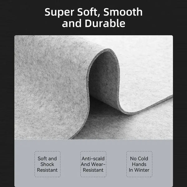 Large Wool Felt Mouse Pad – Non-Slip Writing Mat & Keyboard Desk Protector for Home, Office, and Gaming