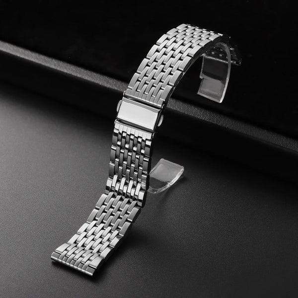 Stainless Steel Watchband Premium Bracelet Straps 18mm 20mm 22mm Universal Metal Watch Band Folding Buckle for Seiko for Rolex