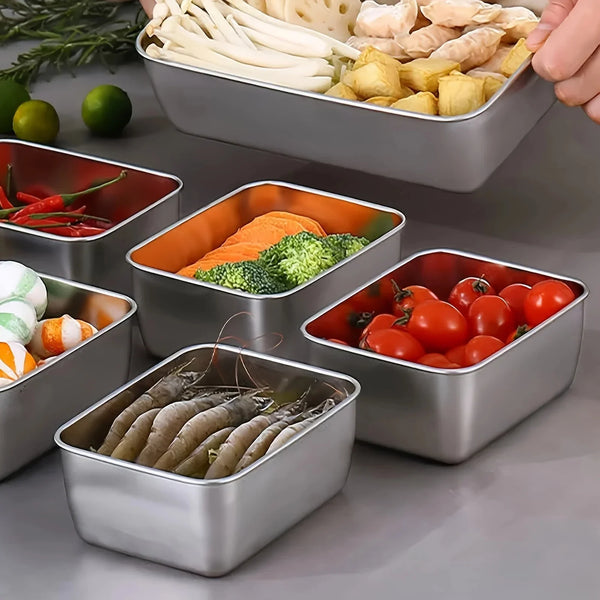 Eco-Friendly Stainless Steel Food Storage Set – Leakproof, Reusable & Perfect for On-the-Go
