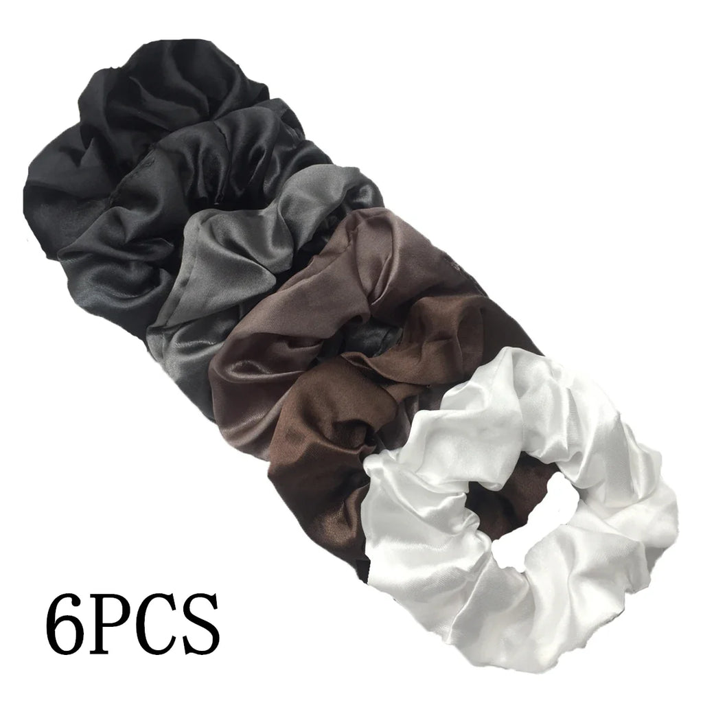 Satin Scrunchies Set for Women & Girls – 25/10/6 Pcs Elastic Hair Bands | Soft Silk Ponytail Holders & Fashion Hair Accessories
