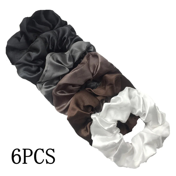 Satin Scrunchies Set for Women & Girls – 25/10/6 Pcs Elastic Hair Bands | Soft Silk Ponytail Holders & Fashion Hair Accessories