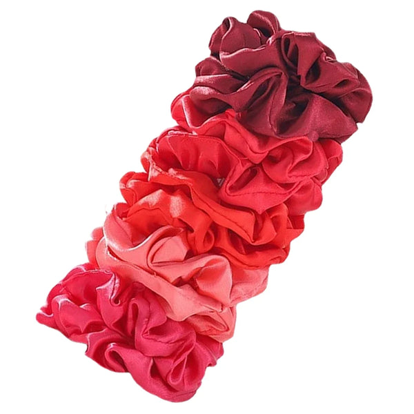 Satin Scrunchies Set for Women & Girls – 25/10/6 Pcs Elastic Hair Bands | Soft Silk Ponytail Holders & Fashion Hair Accessories