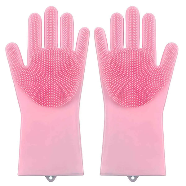 Premium Silicone Bathing Gloves for Dogs and Cats