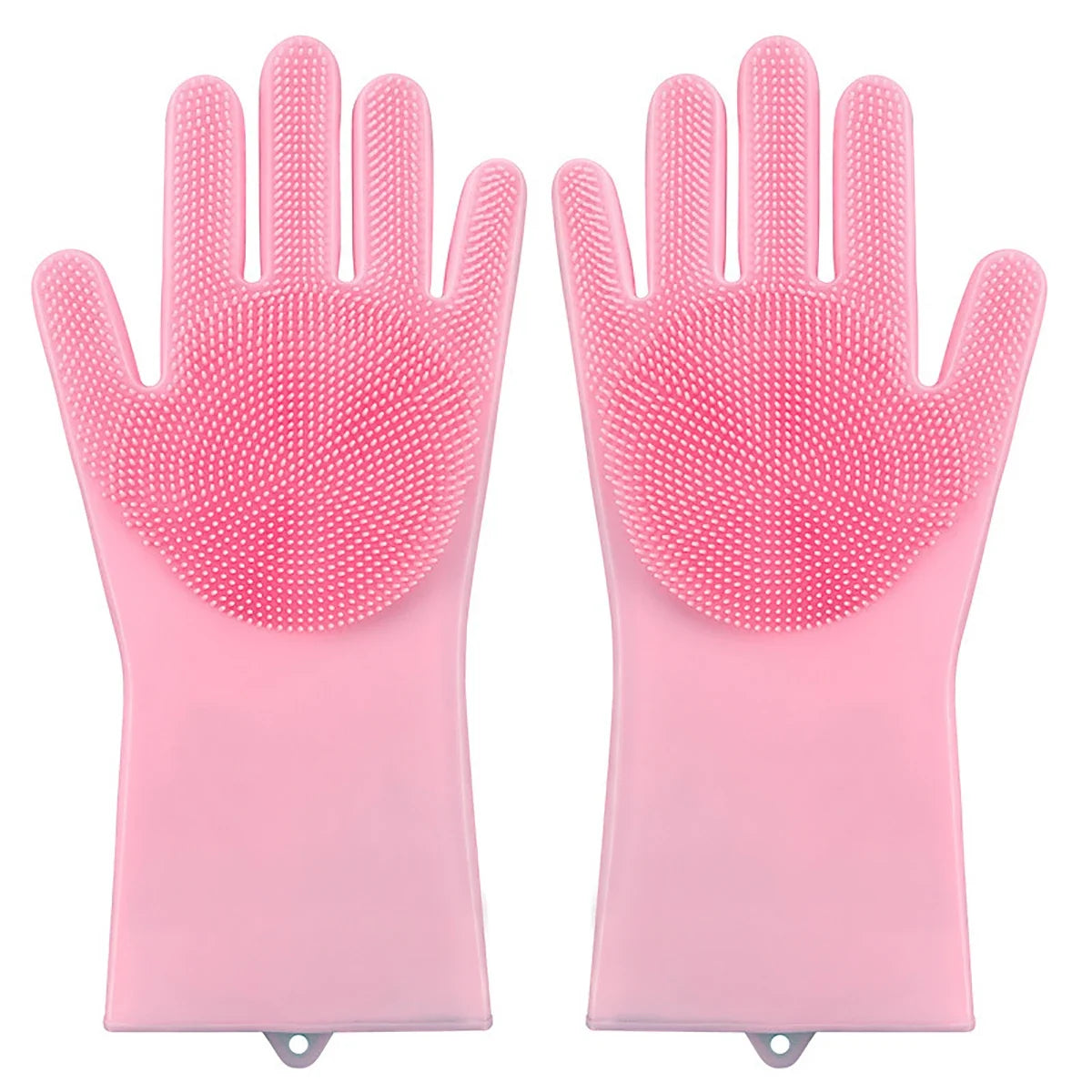 Dishwashing Cleanner Sponge Silicon Hair Removal Glove